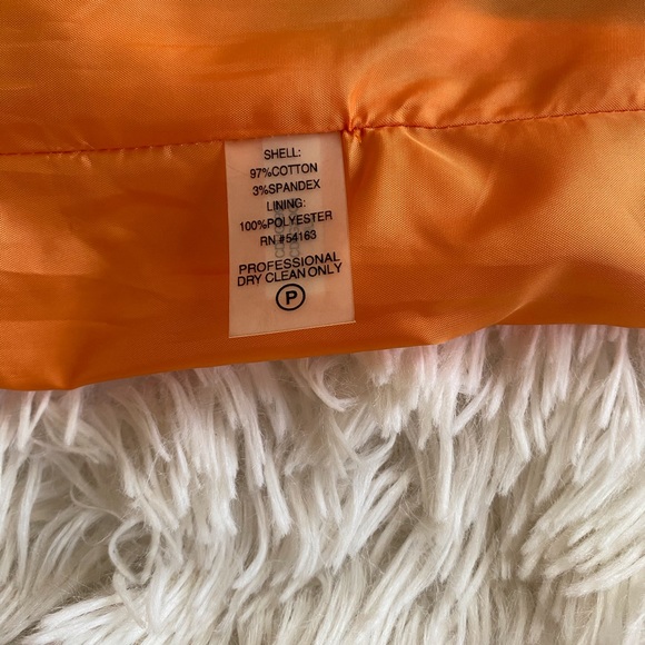 Calvin Klein Orange floral sheath dress - Picture 6 of 6